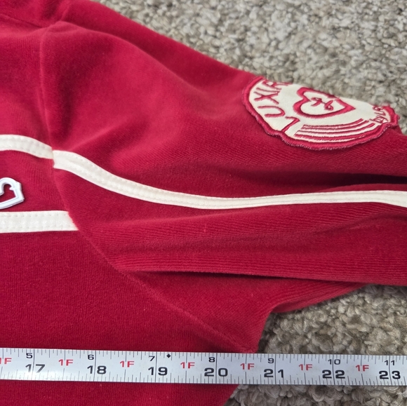 Luxirie by LRG Red Velvet Y2K‎ Track Jacket Large - Picture 12 of 15